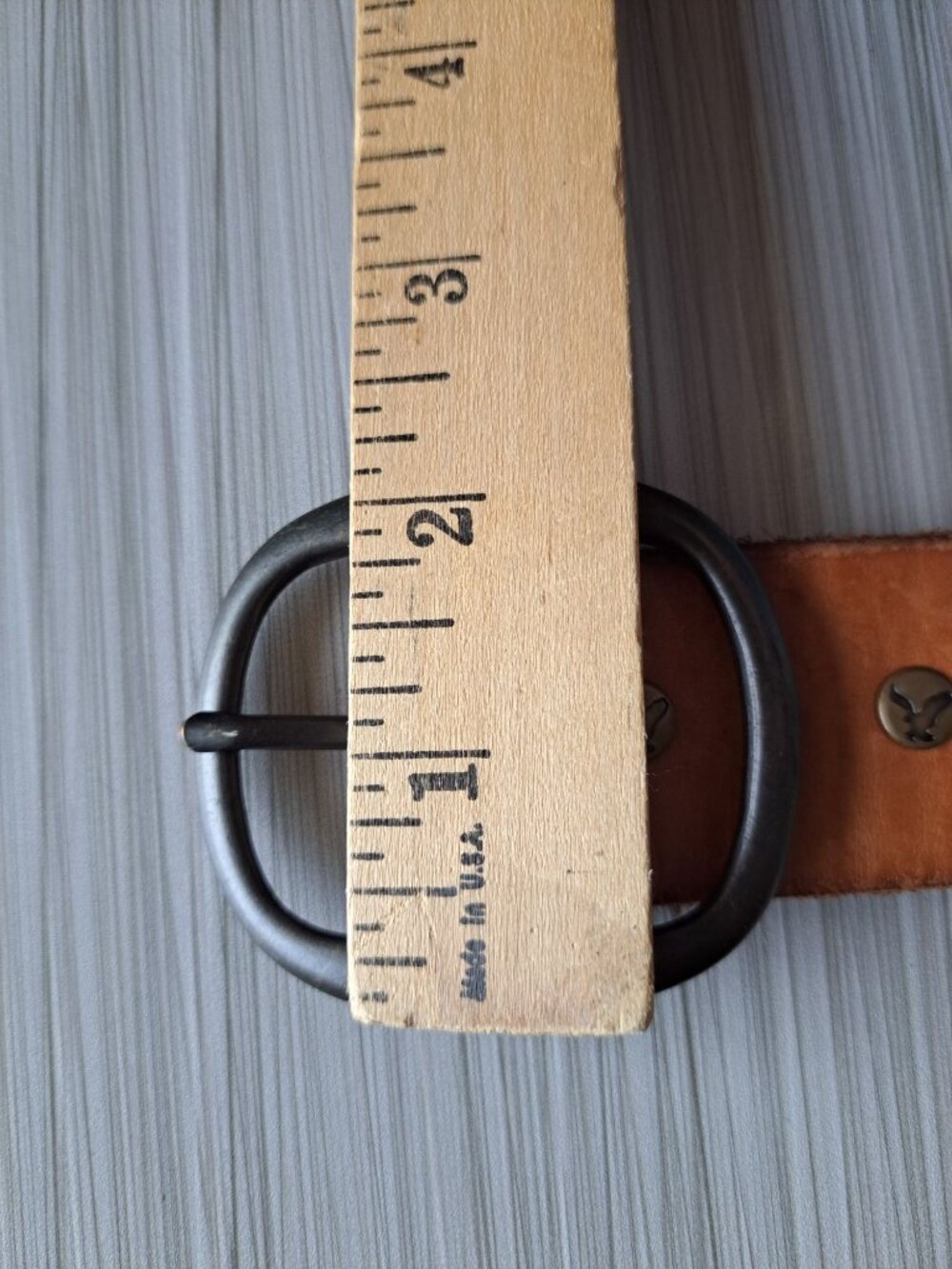 Vintage American Eagle Outfitters XL Brown Leather Belt Studded & Rhinestone - Picture 11 of 11